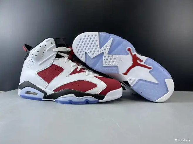 One Kick JORDAN RETRO 384664-160 AIR 6 'CARMINE' 2014 0524